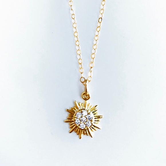 16” Sunburst Charm Necklace - Picture 1 of 1